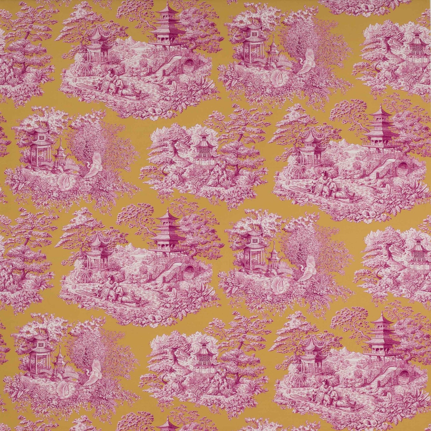 Nara Fabric - Violine - Manuel Canovas - M4076-02 - Premier Wallcovering