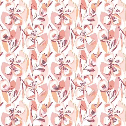 Nathalie Wallpaper - Coral - A Street Prints - FD27279 - Premier Wallcovering
