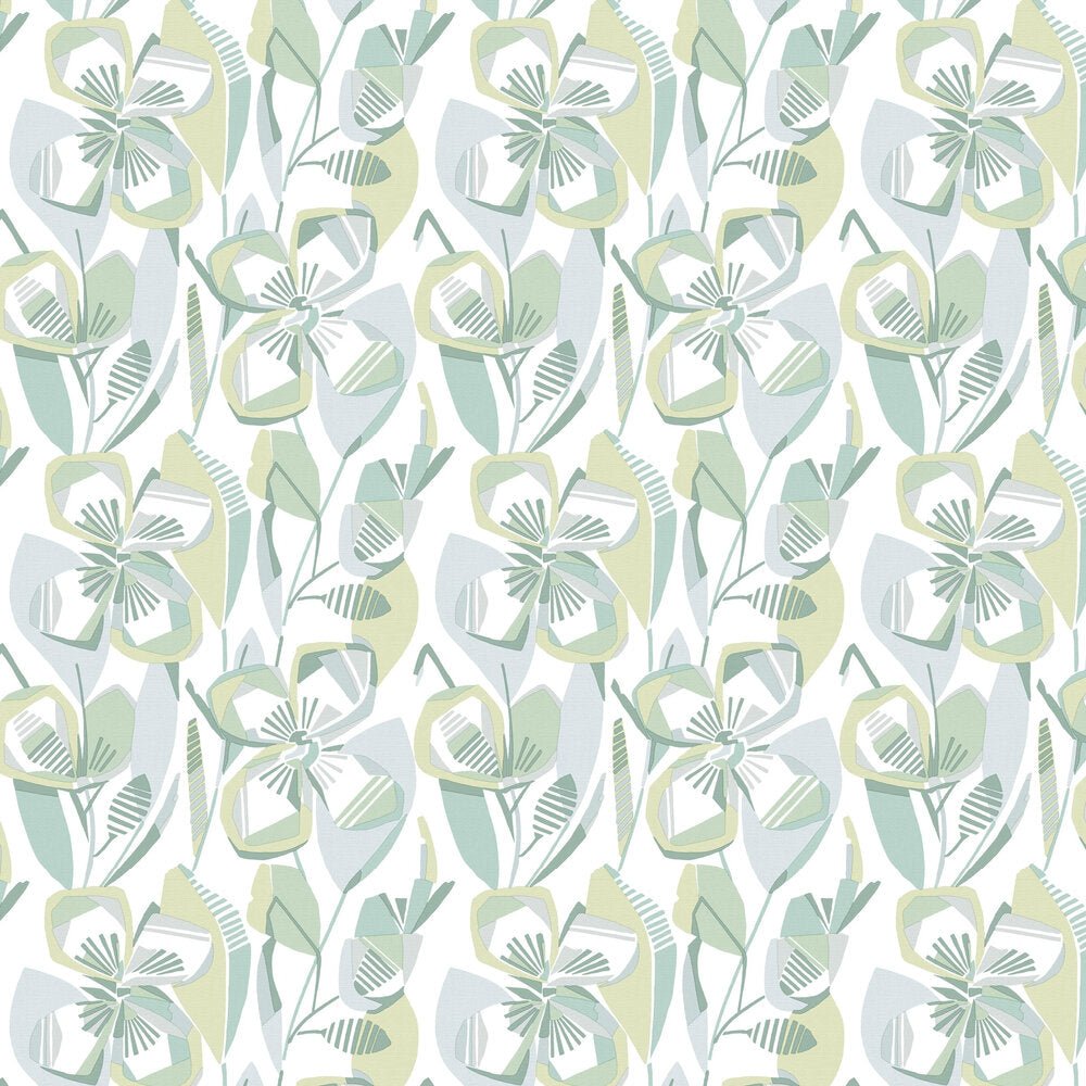 Nathalie Wallpaper - Green - A Street Prints - FD27282 - Premier Wallcovering