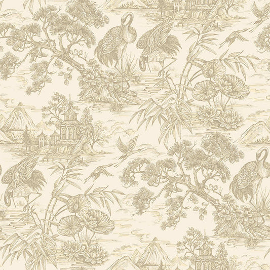 Natoru Wallpaper - Cream - Holden Décor - 91700 - Premier Wallcovering