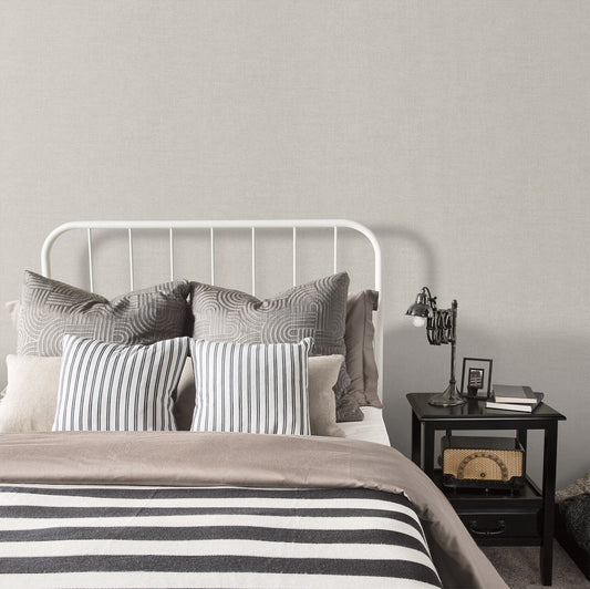 Natural FX 2 Hessian Wallpaper - Taupe - Galerie - G67434 - Premier Wallcovering