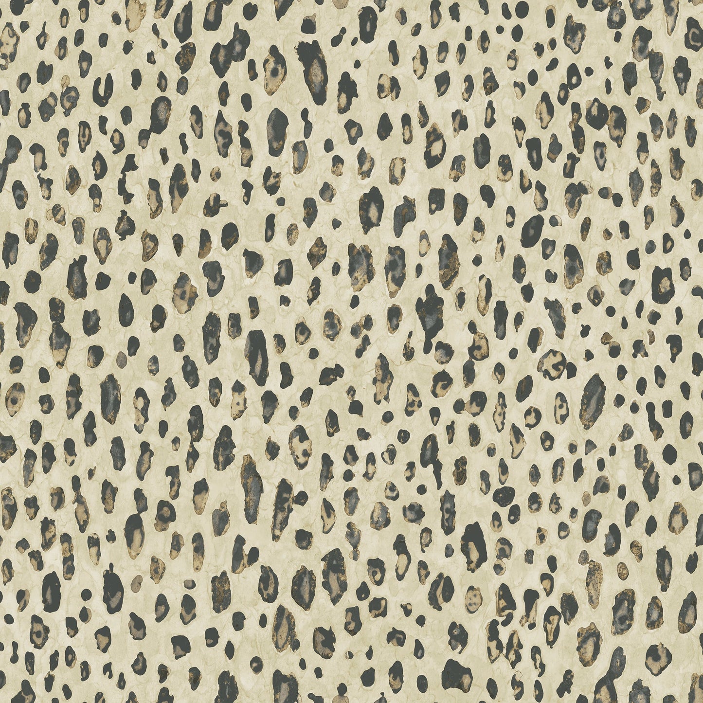 Natural FX 2 Leopard Wallpaper - Cream / Black / Gold - Galerie - G67761 - Premier Wallcovering