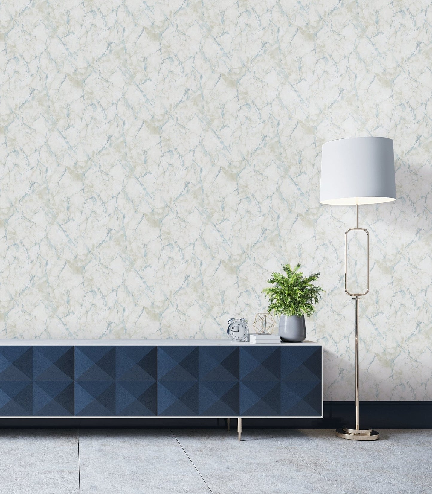 Natural FX 2 Marble Wallpaper - Green / White / Cream - Galerie - G67756 - Premier Wallcovering