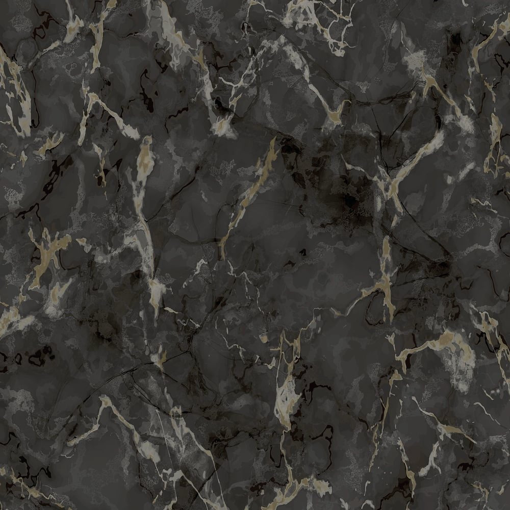 Natural FX 2 Marble Wallpaper - Black / Gold - Galerie - G67754 - Premier Wallcovering
