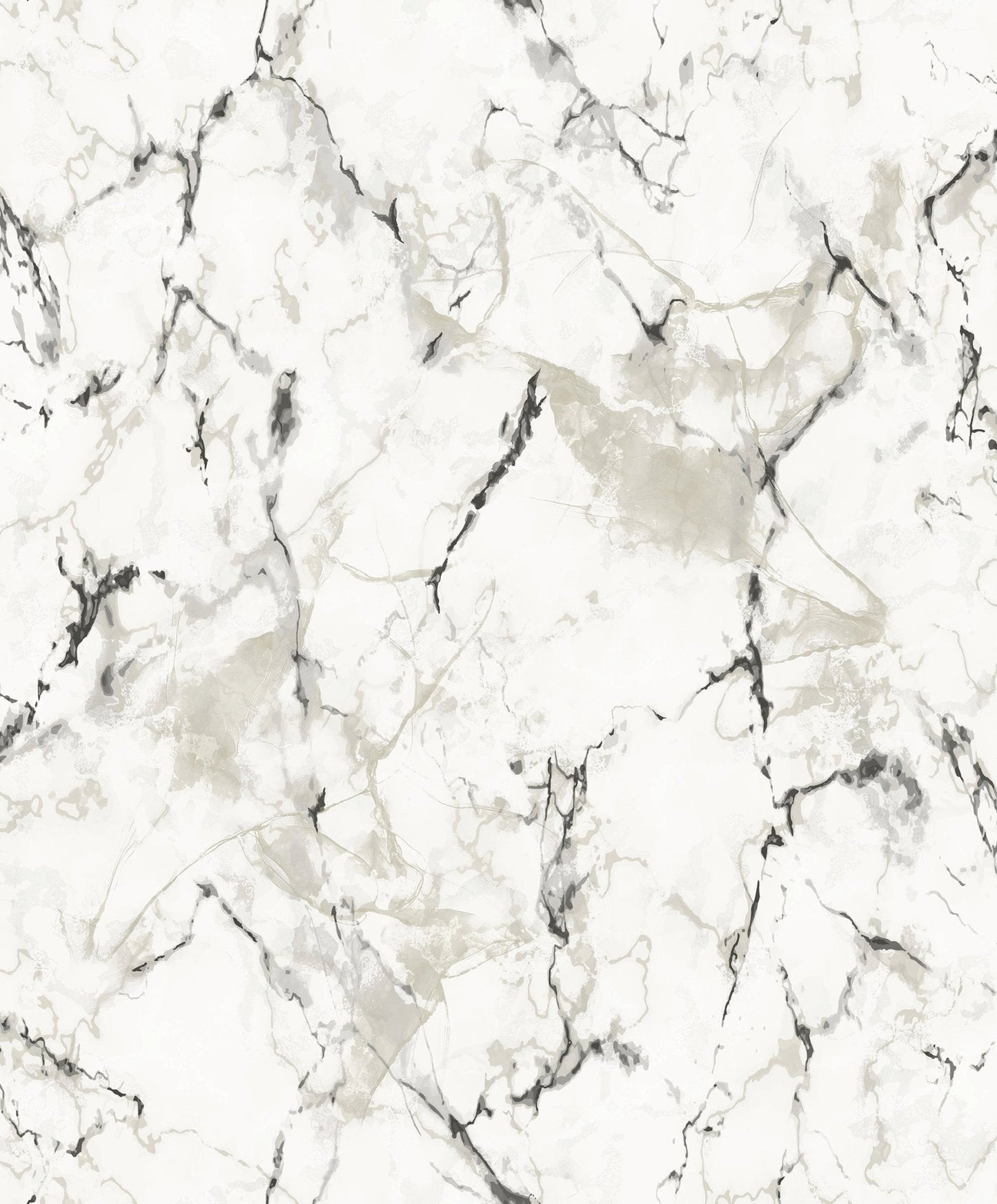 Natural FX 2 Marble Wallpaper - Silver Grey / Black / White - Galerie - G67758 - Premier Wallcovering