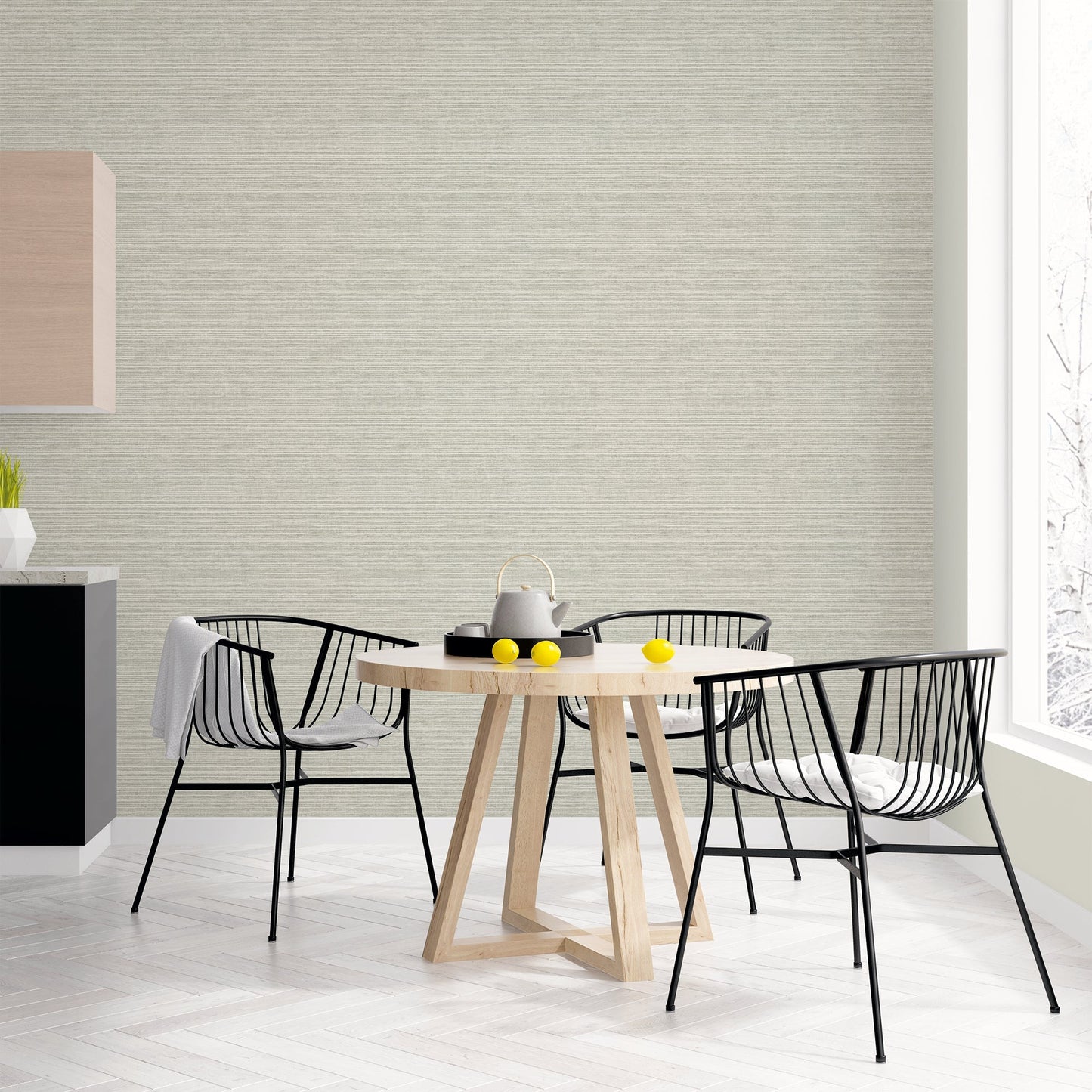 Natural FX 2 Seagrass Wallpaper - Cream - Galerie - G45421 - Premier Wallcovering