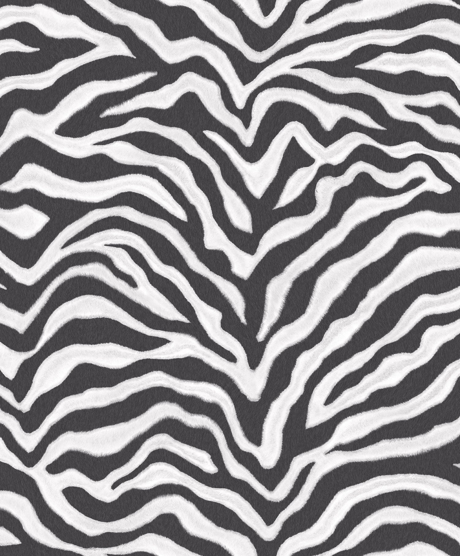 Natural FX 2 Zebra Wallpaper - Black & White - Galerie - G67491 - Premier Wallcovering