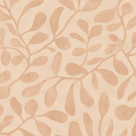 Natural Growth Twist Wallpaper - Pastel Orange - Eijffinger - 318031 - Premier Wallcovering