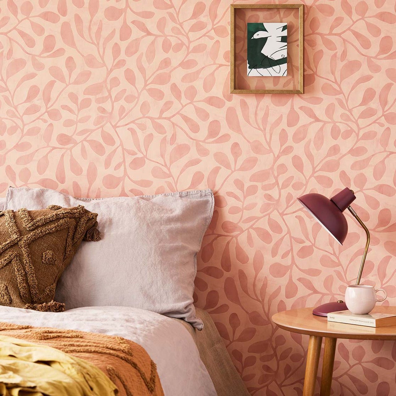 Natural Growth Twist Wallpaper - Pink - Eijffinger - 318032 - Premier Wallcovering