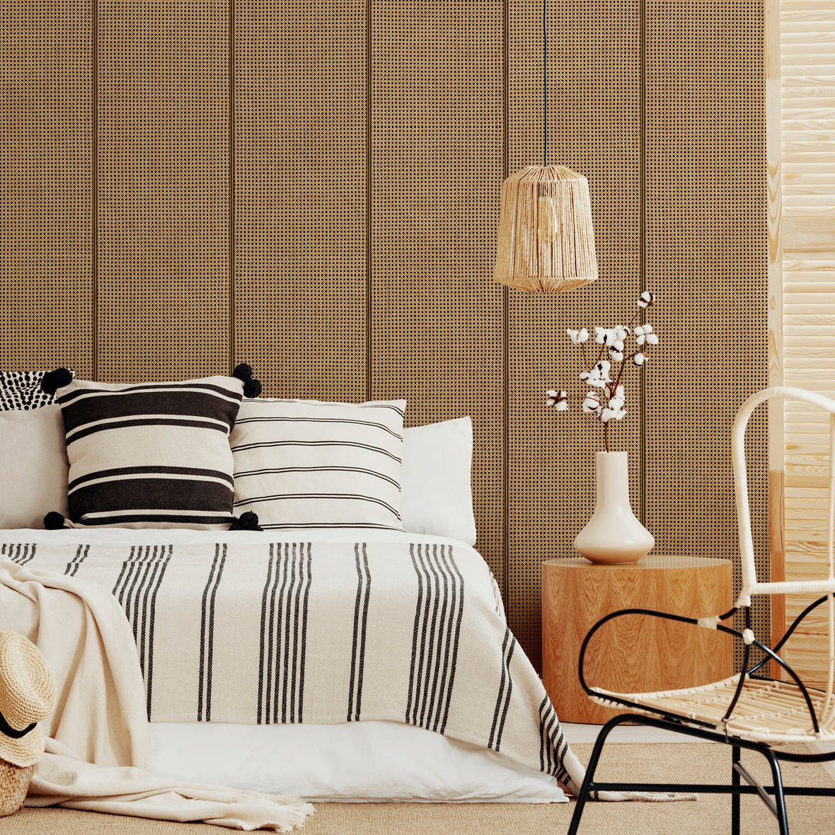 Natural Webbing Wallpaper - Brown - NLXL - MRV - 20 - Premier Wallcovering