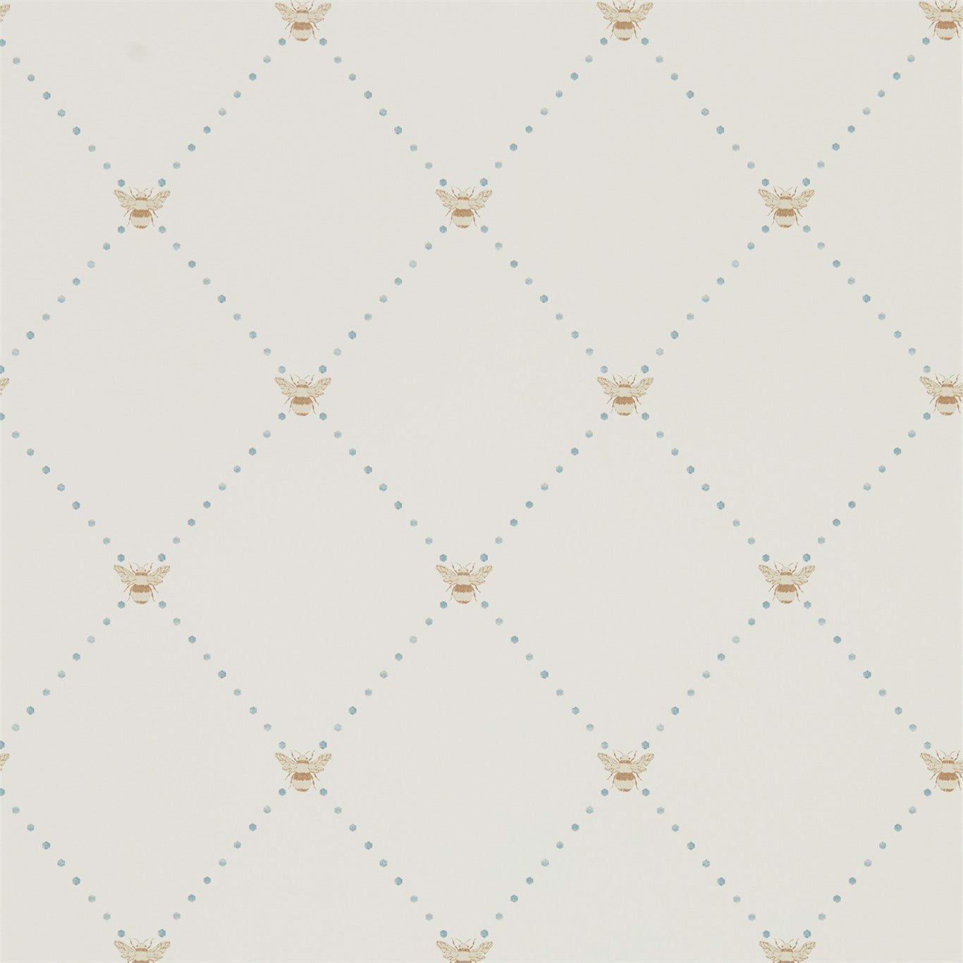 Nectar Wallpaper - Copper/Denim - Sanderson - DHPO216357 - Premier Wallcovering