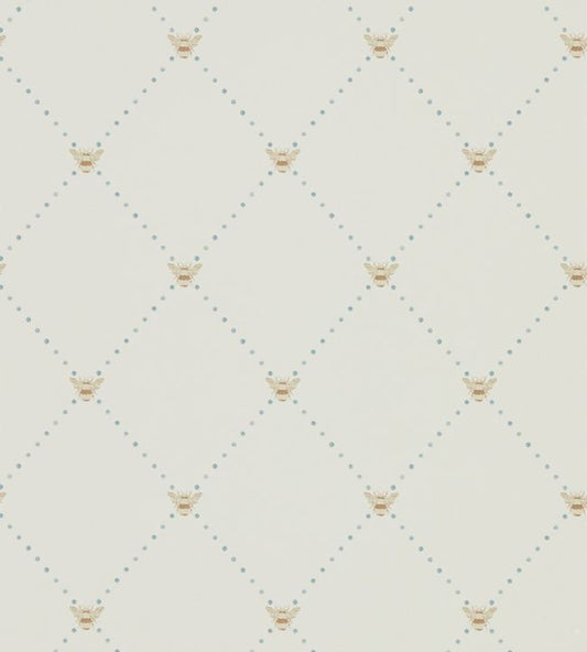 Nectar Wallpaper - Copper/Denim - DHPO216357 - Sanderson - Premier Wallcovering