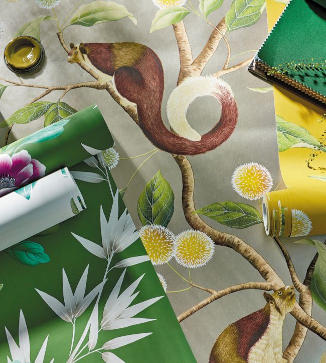 Nellie Wallpaper - Gilver/Meadow - HDHW112904 - Harlequin - Premier Wallcovering