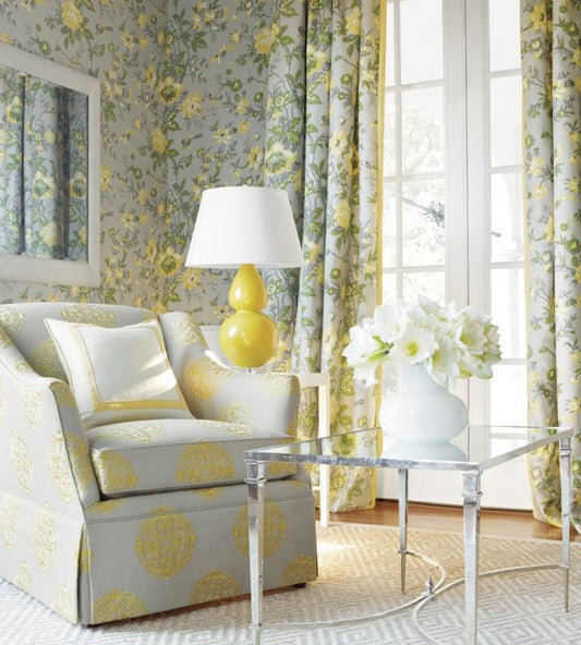 Nemour Wallpaper - Grey - Thibaut - T36128 - Premier Wallcovering