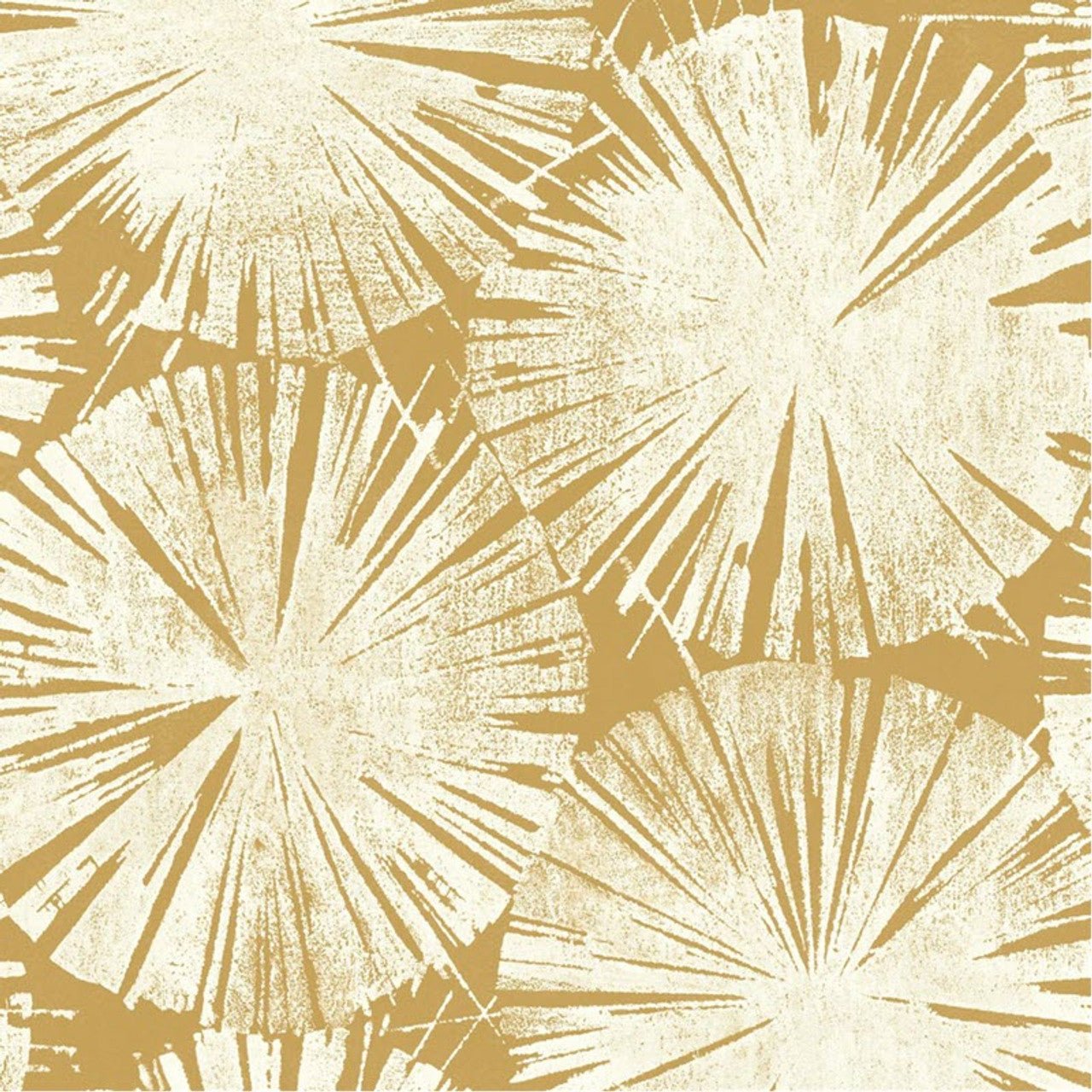 Nenuphar Ginkgo Wallpaper - Jaune Mordore - Casadeco - 86222424 - Premier Wallcovering