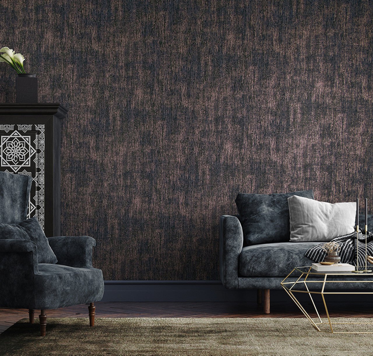Neptun Universe Wallpaper - Ocean Blue - Hohenberger - 51206 - Premier Wallcovering