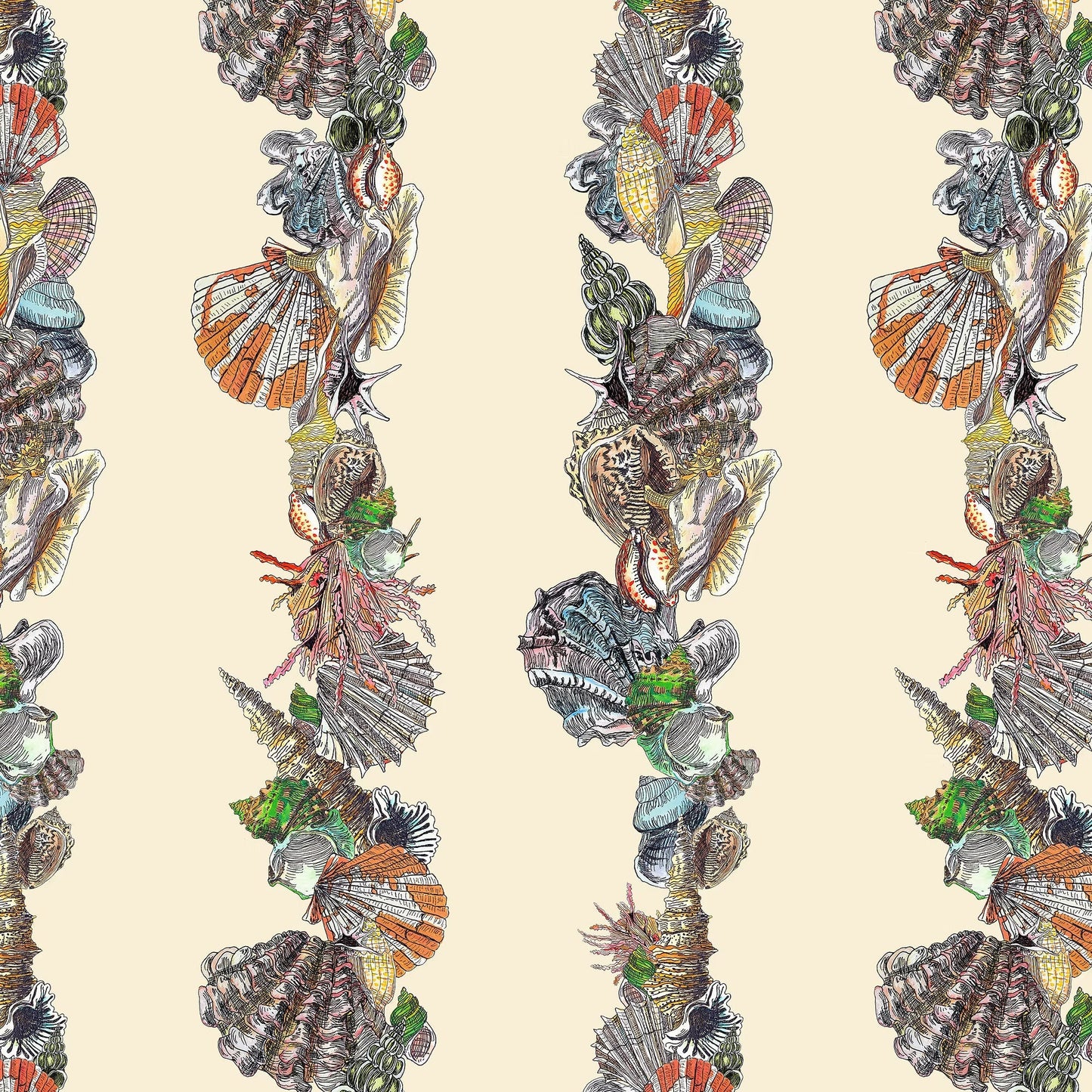 Neptune Stripe Wallpaper - Natural - Fraiche - WP18001 - Premier Wallcovering