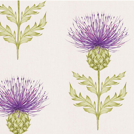 Nessy Wallpaper - Large Damson - Voyage Maison - NESSY/WPO/LDA - Premier Wallcovering