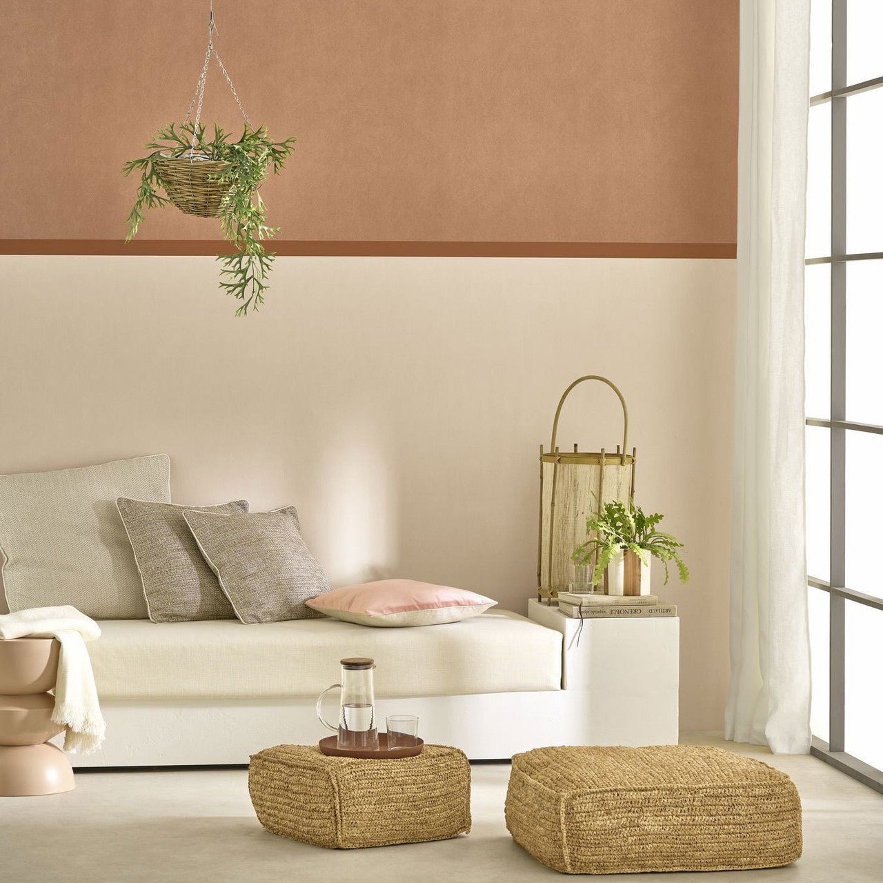 Nest Wallpaper - Terracotta - Casadeco - 201003404 - Premier Wallcovering