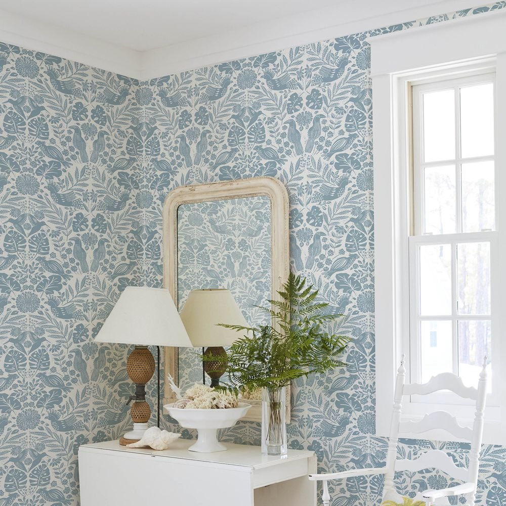 Nestle Wallpaper - Blue - A Street Prints - FD27000 - Premier Wallcovering