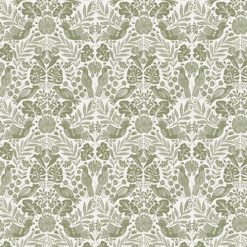Nestle Wallpaper - Green - A Street Prints - FD27005 - Premier Wallcovering