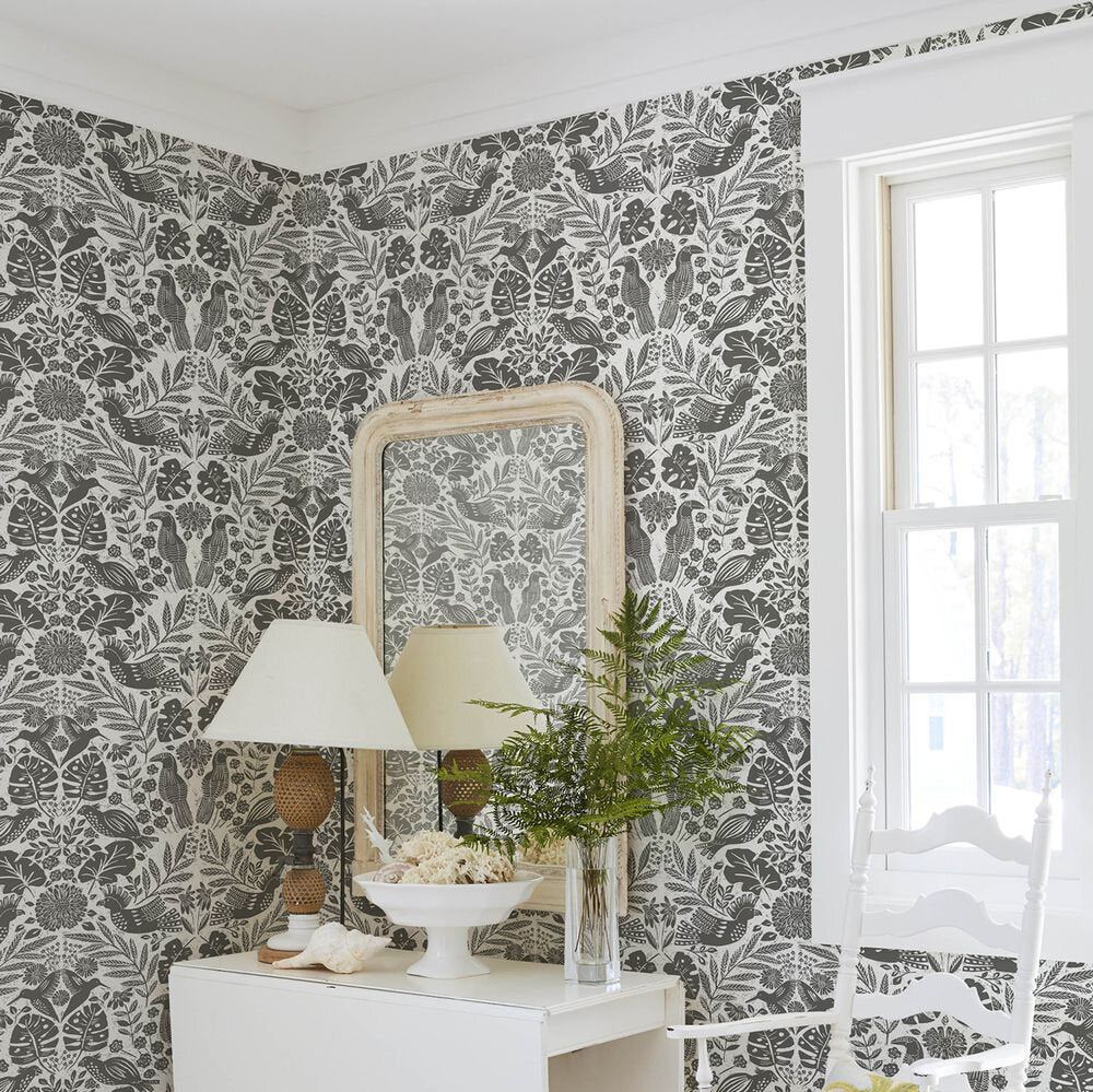 Nestle Wallpaper - Charcoal - A Street Prints - FD27004 - Premier Wallcovering