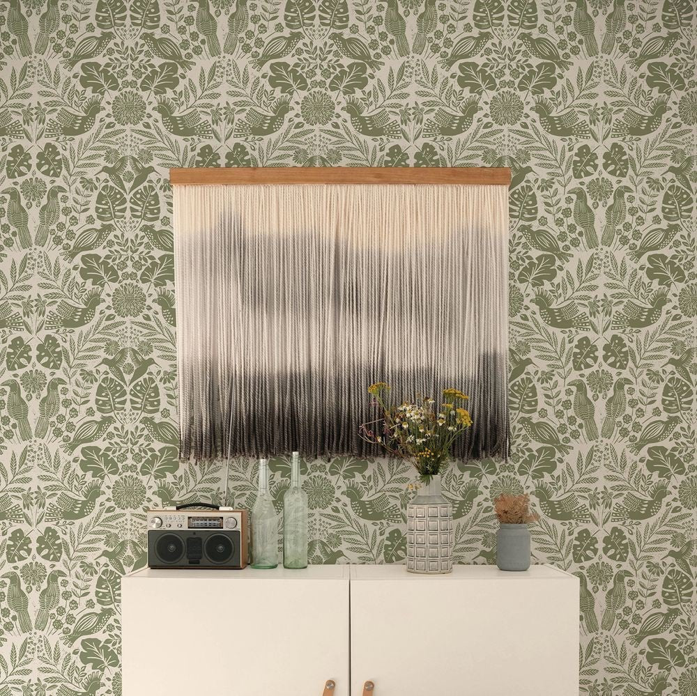 Nestle Wallpaper - Green - A Street Prints - FD27005 - Premier Wallcovering