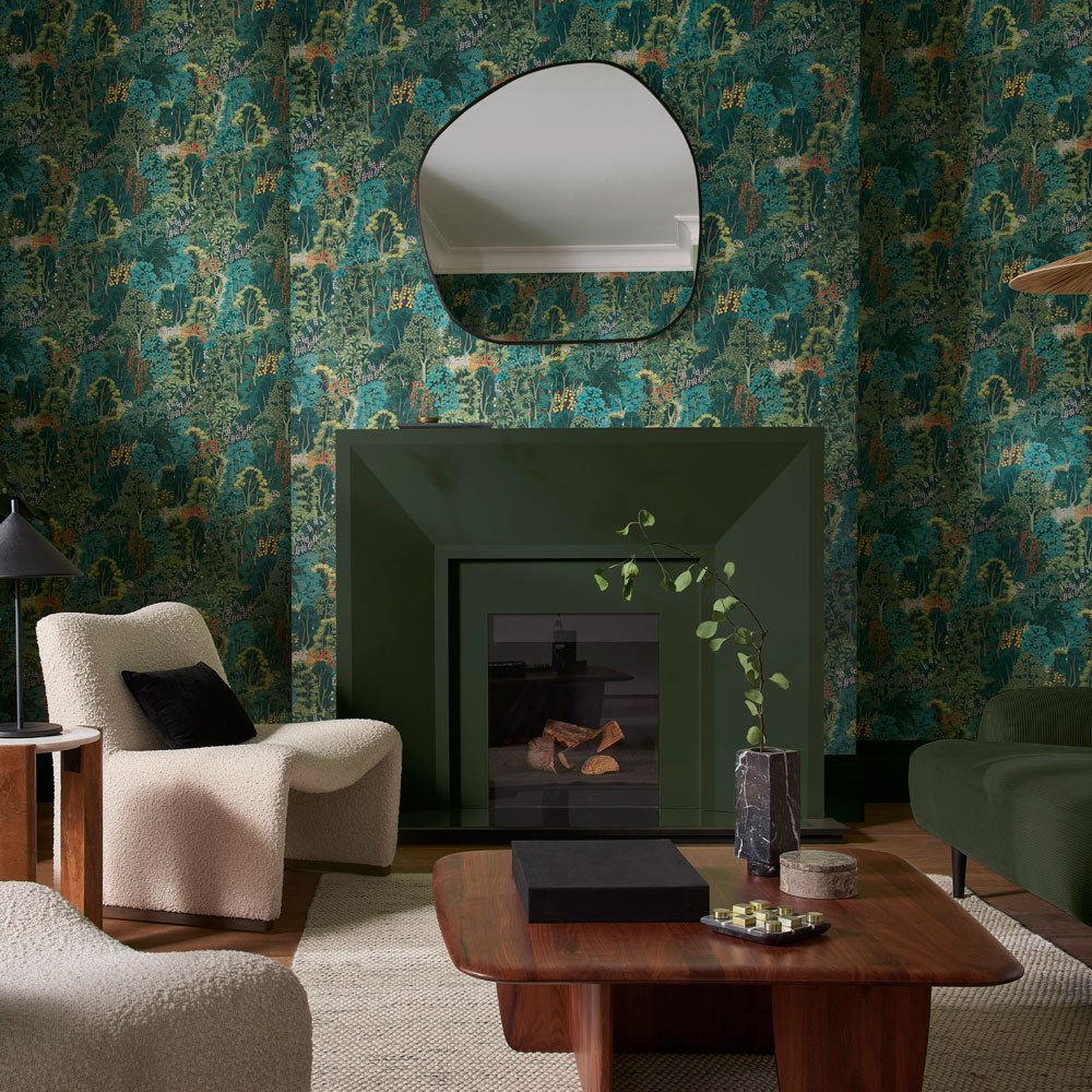 New Eden Wallpaper - Emerald - Graham & Brown - 121466 - Premier Wallcovering