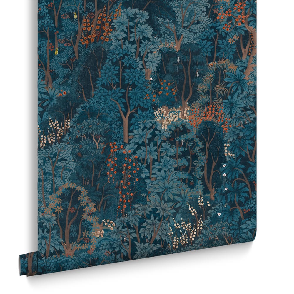 New Eden Wallpaper - Navy - Graham & Brown - 121470 - Premier Wallcovering