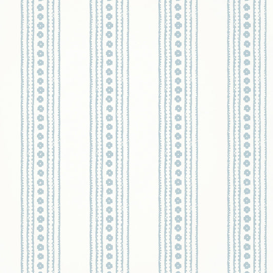 New Haven Stripe Wallpaper - Spa Blue - Thibaut - T10612 - Premier Wallcovering
