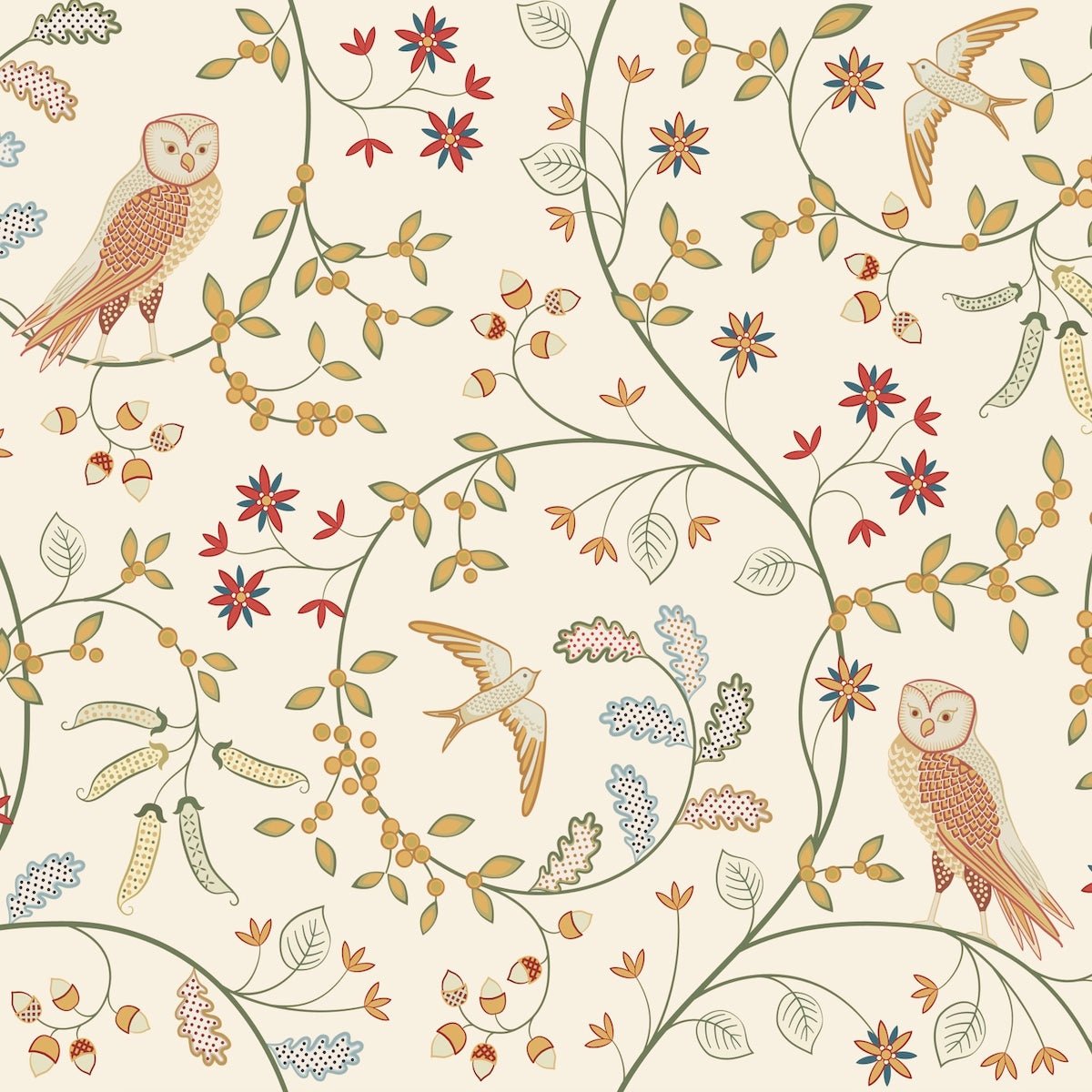 Morris Collections - 1029 - Newill Wallpaper - Linen - Premier Wallcovering