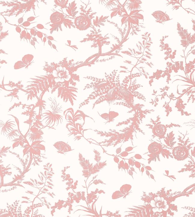 Newlands Toile Wallpaper - Blush - AT57835 - Anna French - Premier Wallcovering