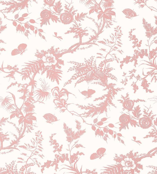 Newlands Toile Wallpaper - Blush - AT57835 - Anna French - Premier Wallcovering