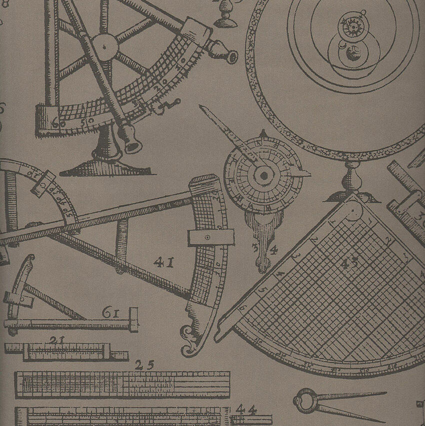 Newton Wallpaper - Coffee - Andrew Martin - NAVNECO - Premier Wallcovering