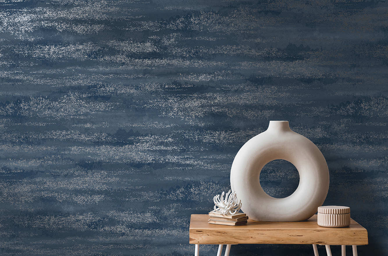 Niebla Wallpaper - Navy - Holden Décor - 91572 - Premier Wallcovering