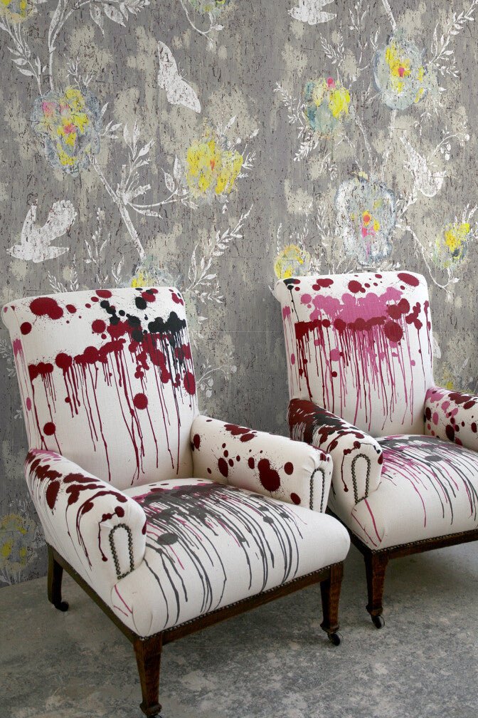 Nightingale Cork Wallpaper - Beige Grey - Timorous Beasties - DWN/NTGL/WSCF/01 - Premier Wallcovering