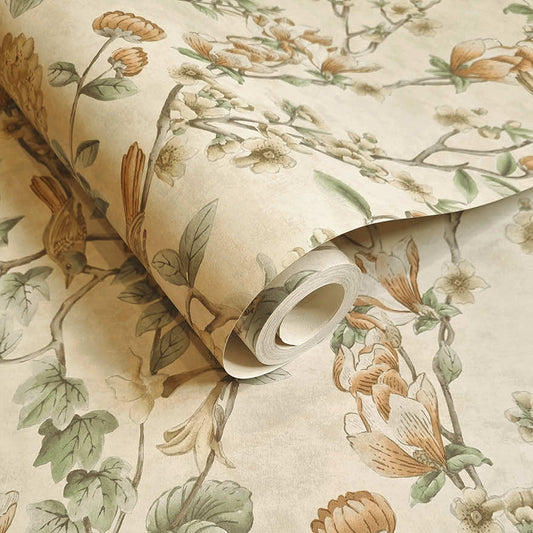 Nightingale Wallpaper - Cream - Holden Décor - 91620 - Premier Wallcovering
