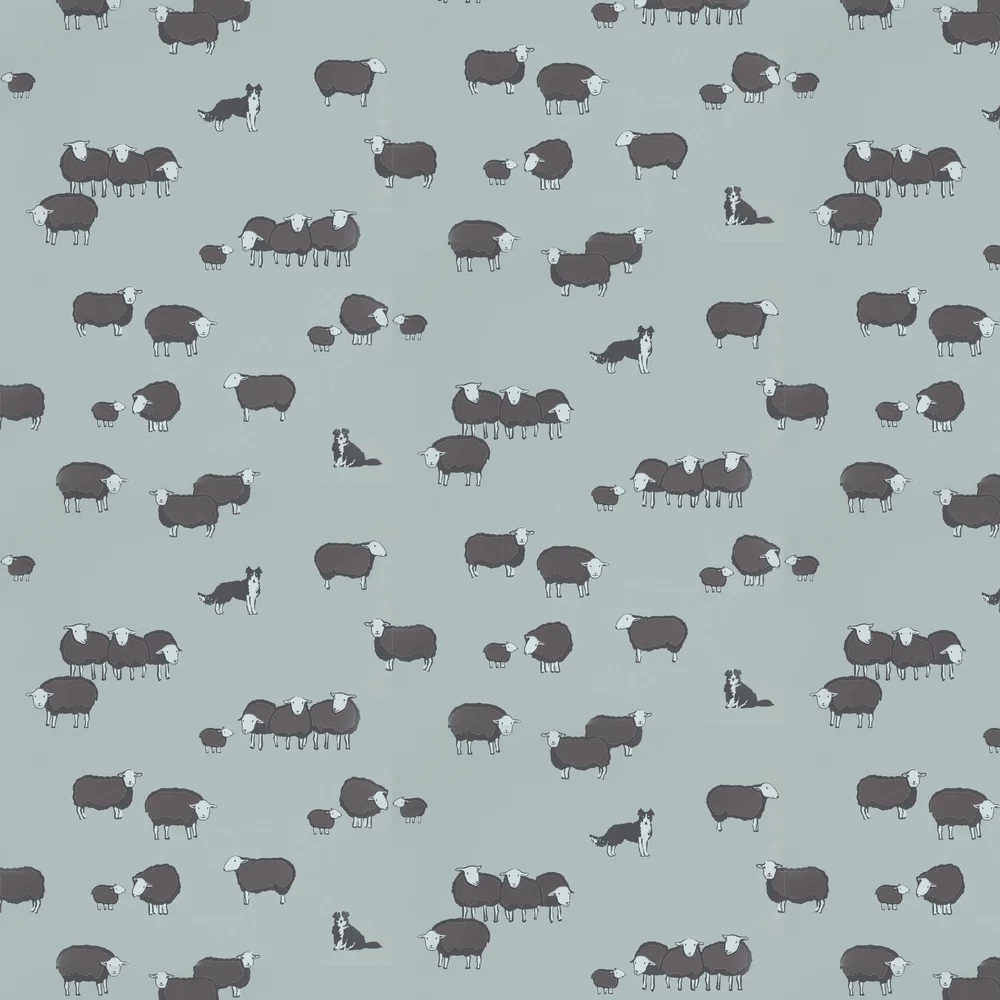 Nip & Lassie Wallpaper - Celestial Blue - Little Greene - 0231NICELES - Premier Wallcovering