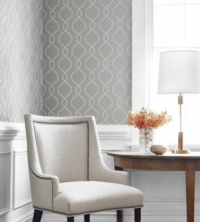 Nisido Bead Wallpaper - Charcoal - Thibaut - T11021 - Premier Wallcovering