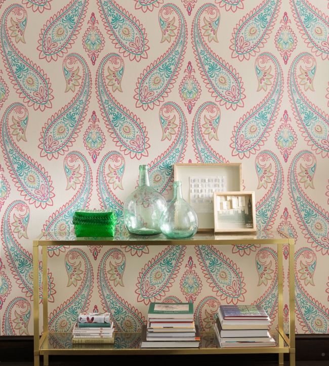Nizam Wallpaper - Silver - Osborne & Little - W6179-03 - Premier Wallcovering