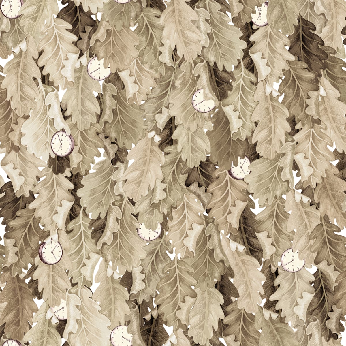 No Time to Waste Wallpaper - Sand - Rebel Walls - R19273 - Premier Wallcovering