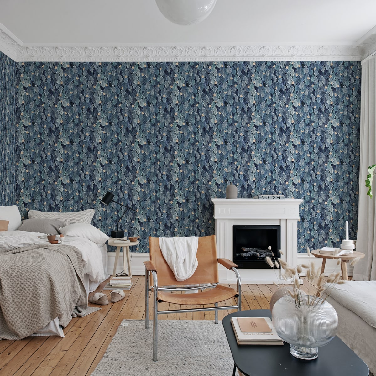 No Time to Waste Wallpaper - Blue - Rebel Walls - R19272 - Premier Wallcovering