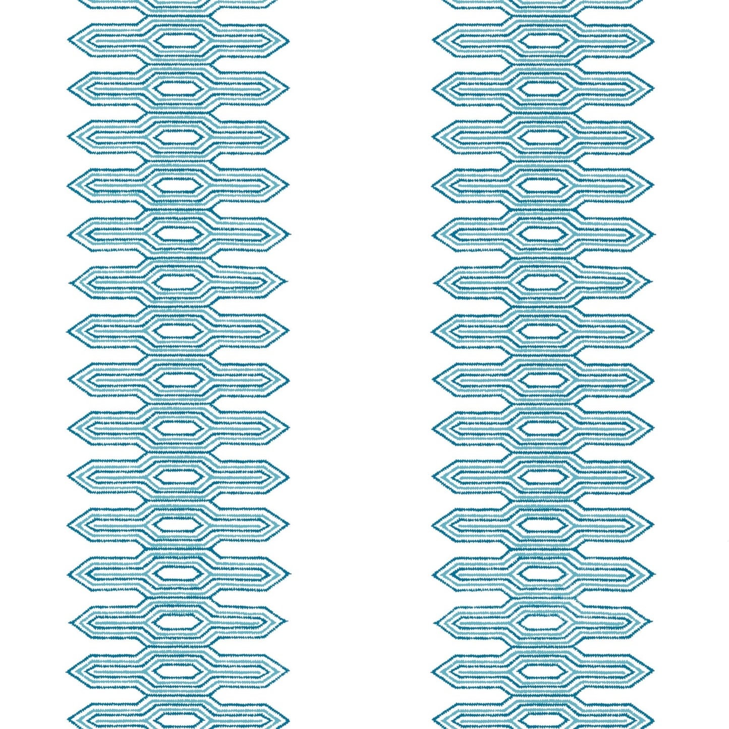 Nola Stripe Wallpaper - Aqua - Thibaut - T20811 - Premier Wallcovering