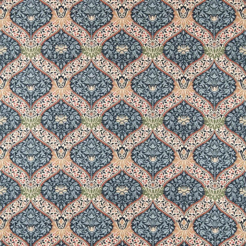 Norbury Fabric - Indigo - Morris & Co - 227358 - Premier Wallcovering