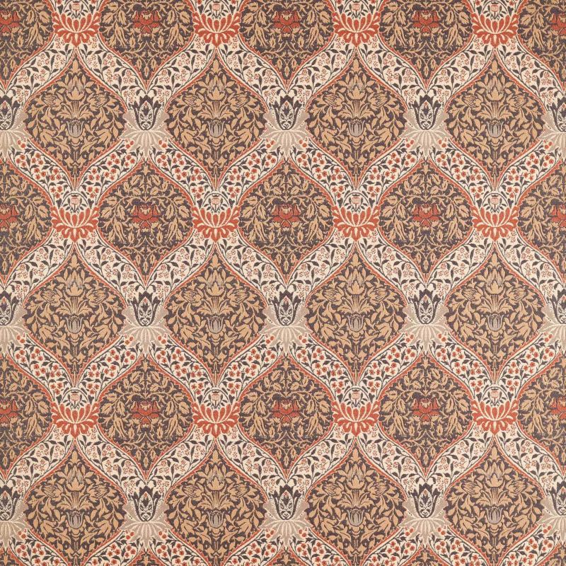 Norbury Weave Fabric - Tobacco/Russet - Morris & Co - 237653 - Premier Wallcovering