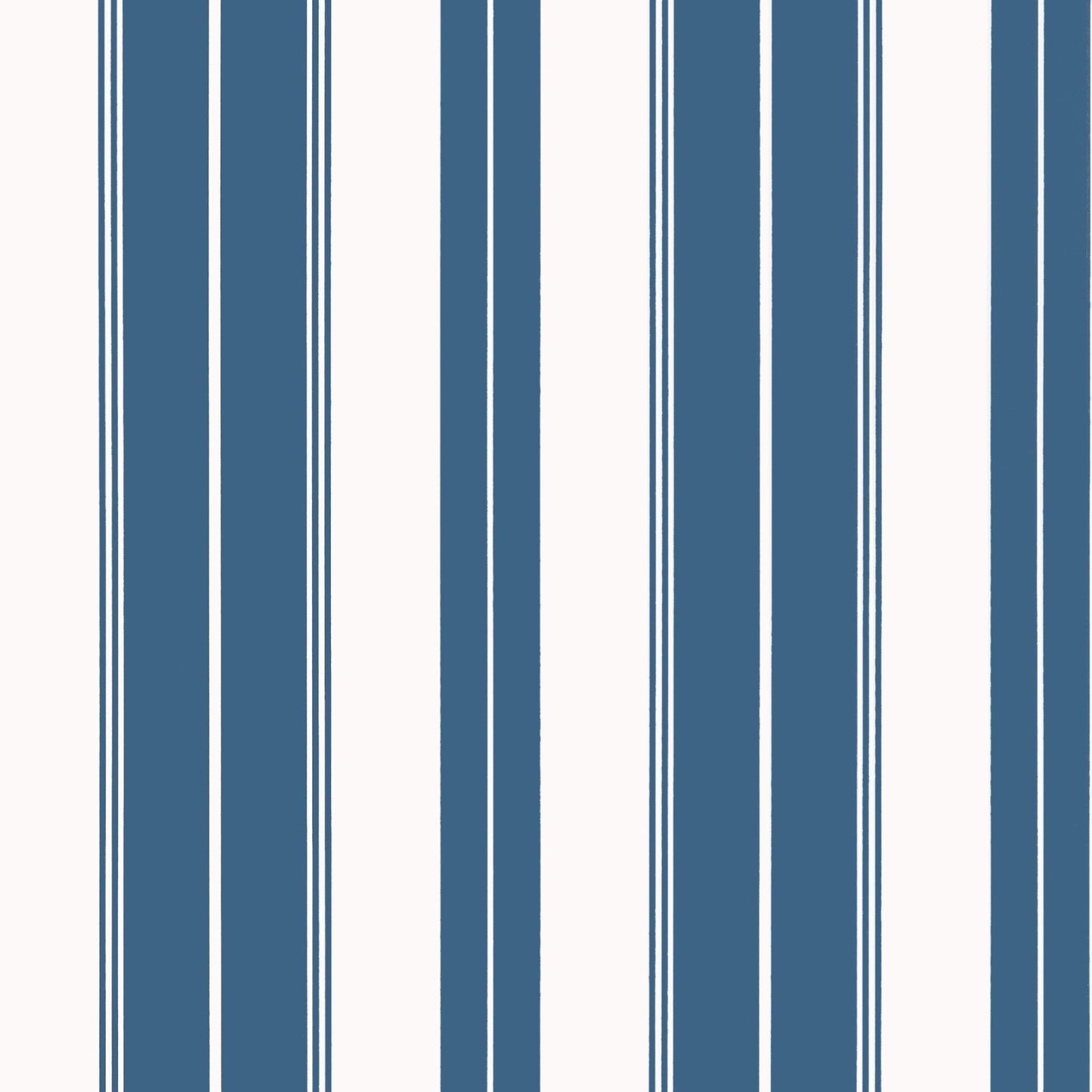 Norfolk Stripe Wallpaper - Navy - Thibaut - T44047 - Premier Wallcovering