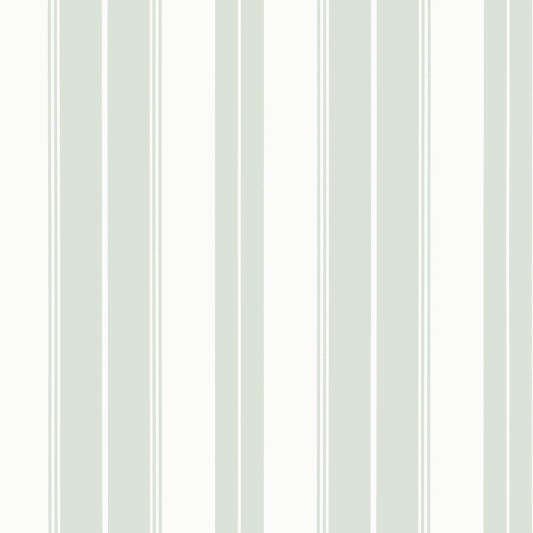 Norfolk Stripe Wallpaper - Willow - Thibaut - T44042 - Premier Wallcovering
