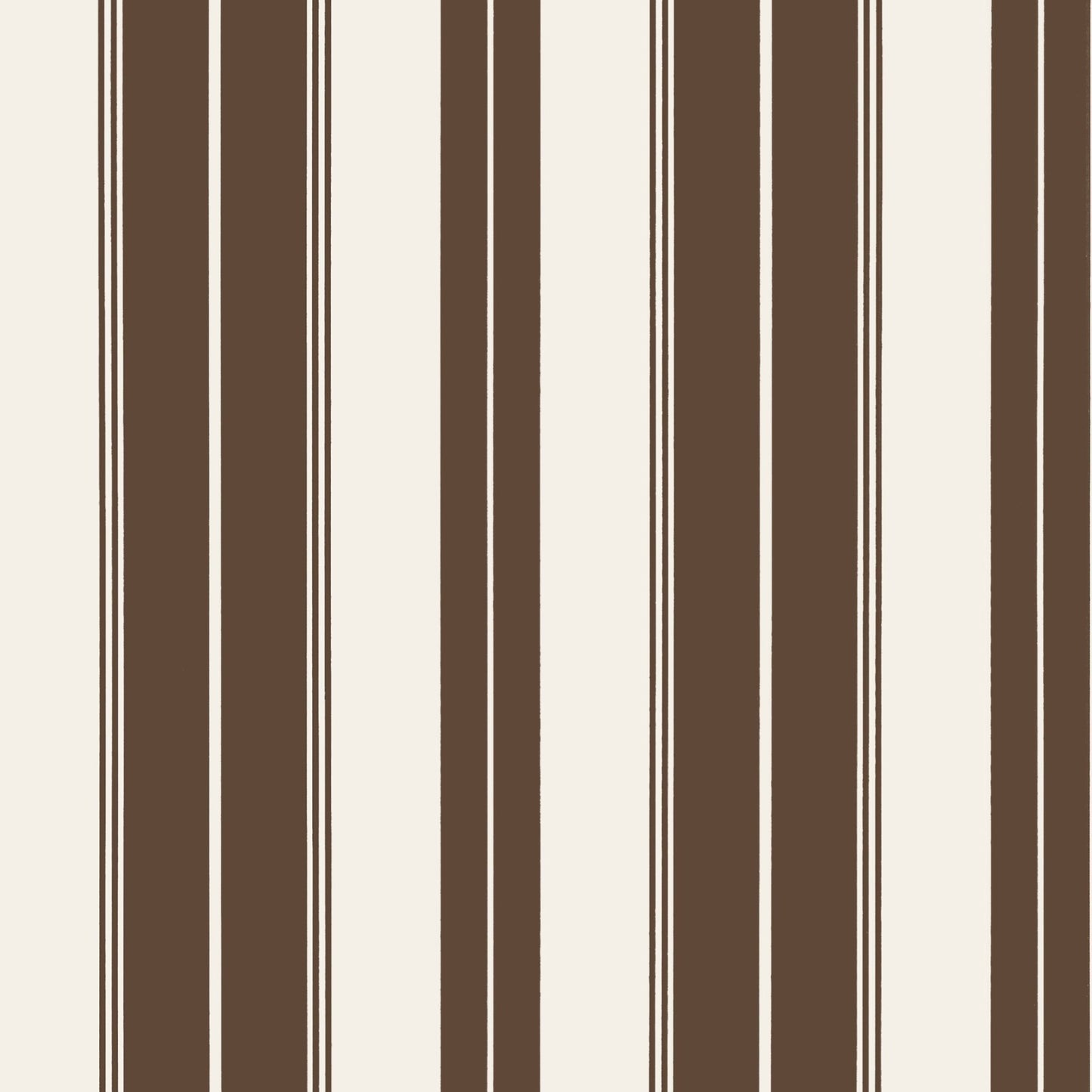 Norfolk Stripe Wallpaper - Chocolate Brown - Thibaut - T44049 - Premier Wallcovering