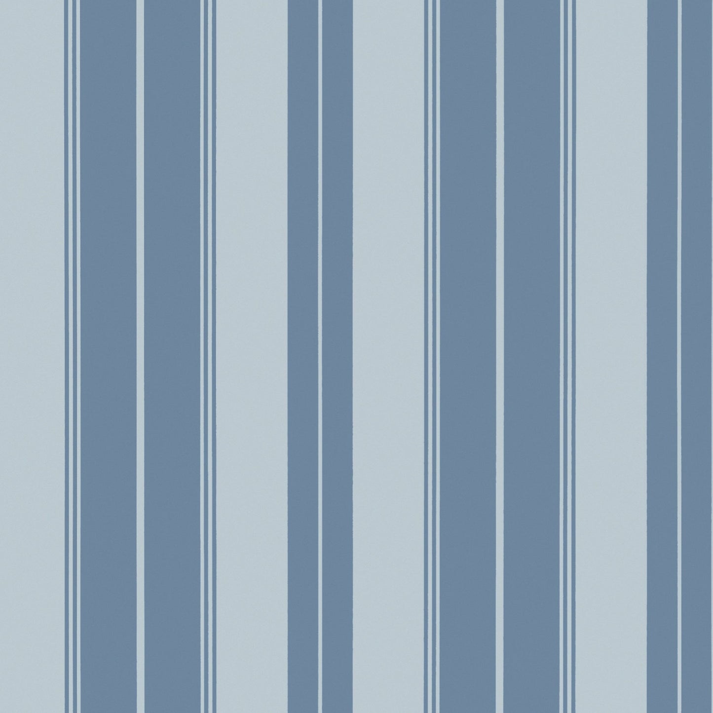 Norfolk Stripe Wallpaper - French Blue - Thibaut - T44046 - Premier Wallcovering