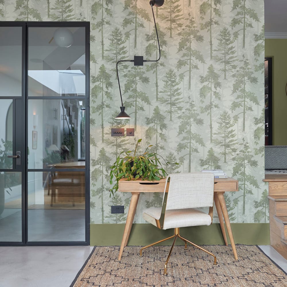 Norse Forest Wallpaper - Green - Graham & Brown - 121422 - Premier Wallcovering